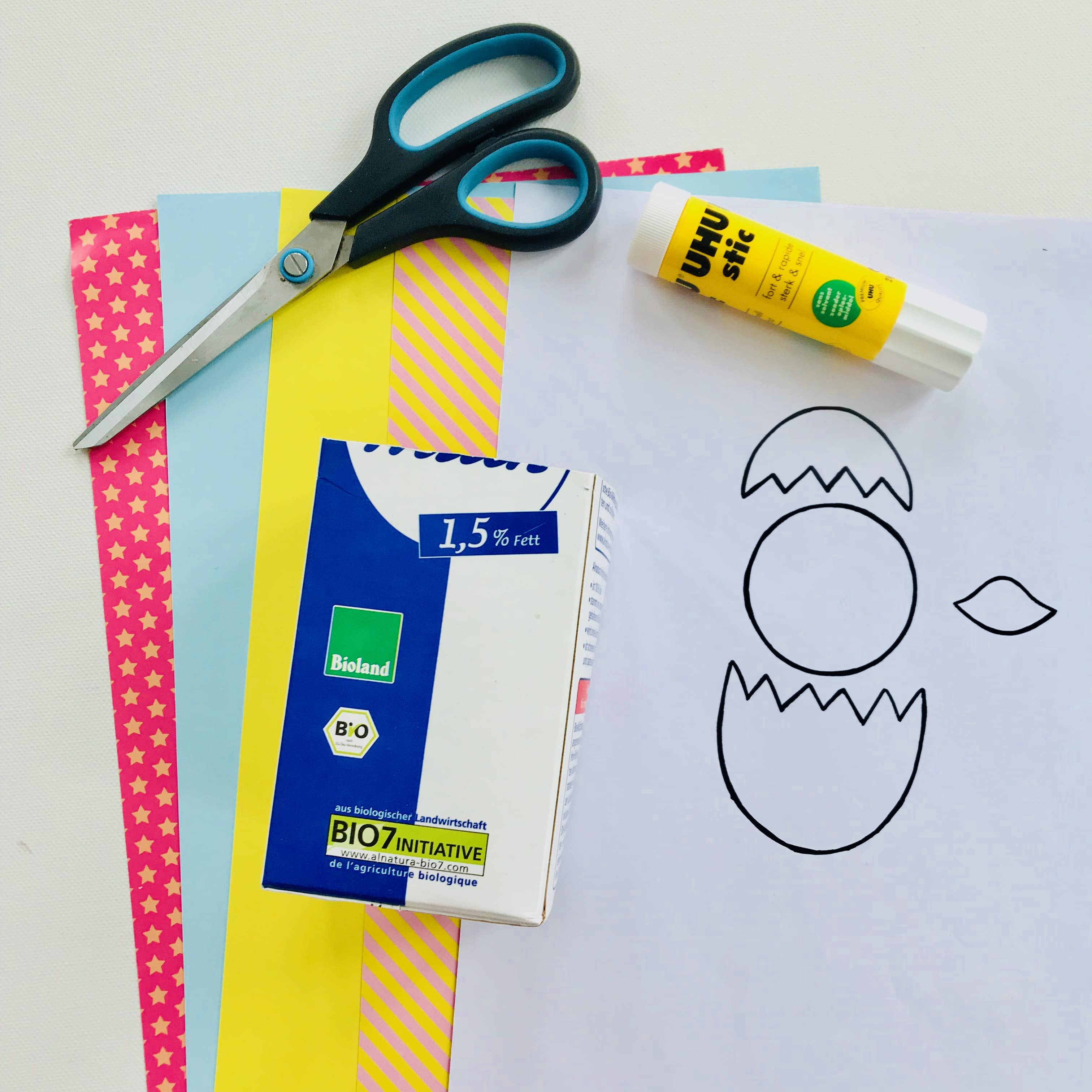 Osternest, Tetrapak, Material