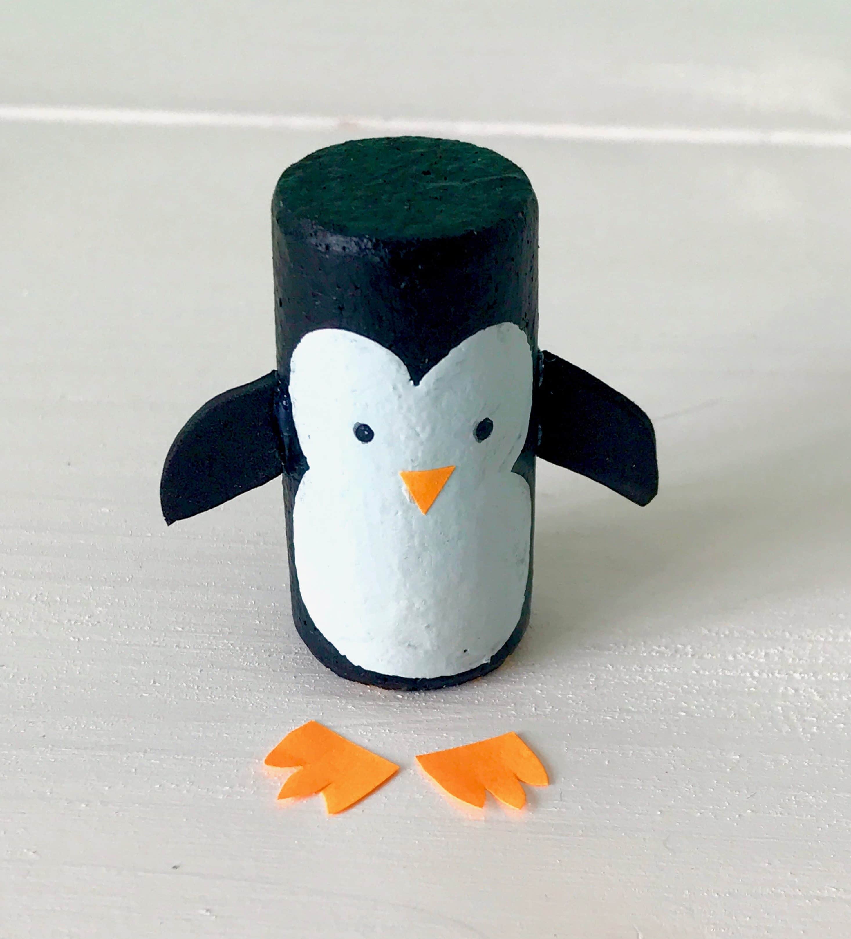 DIY Adventskranz fuer Kinder, Pinguine basteln, Upcycling