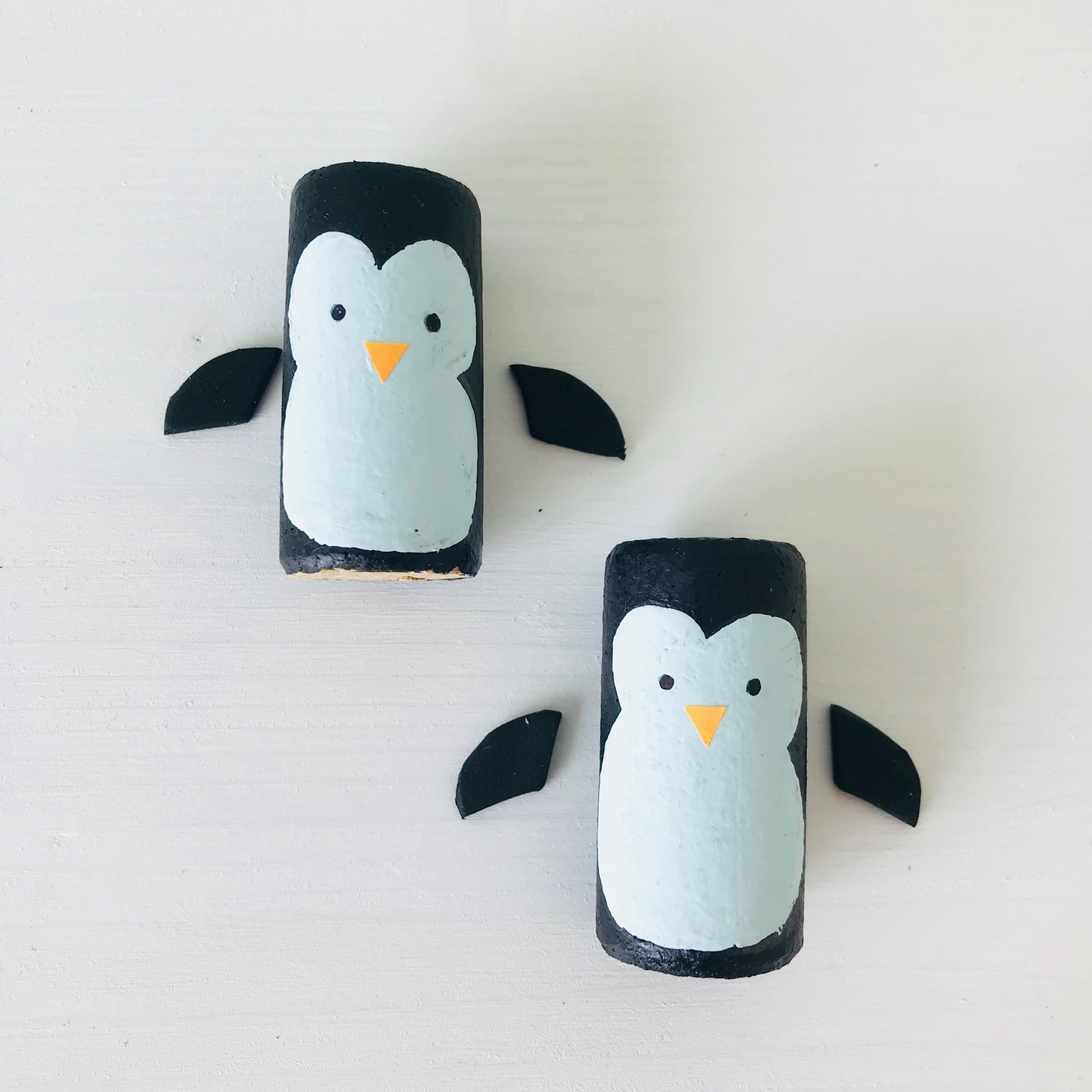 DIY Adventskranz für Kinder, Pinguine basteln, Upcycling