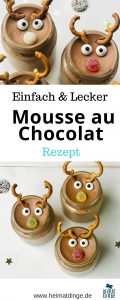 Rudolph Mousse au Chocolat, einfaches Rezept, Kinderdessert