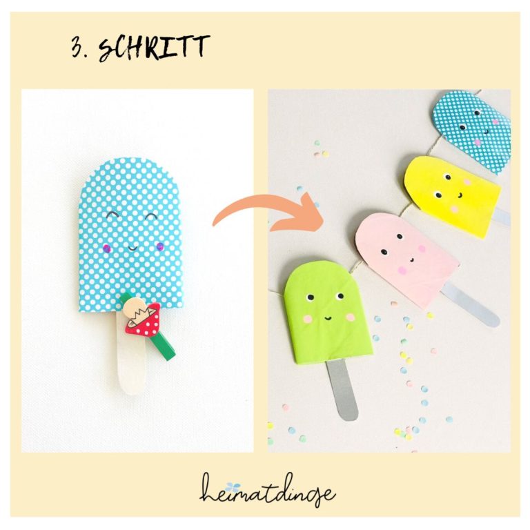 Eis basteln – nachhaltige Sommer Deko in nur 3 Schritten selber machen