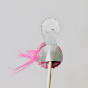 Flamingo basteln, wiederverwendbare Party Deko, umweltbewusst feiern