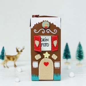 Weihnachtsgeschenk mit Kindern selber machen, Geschenk fuer Oma basteln, windlicht aus tetrapack