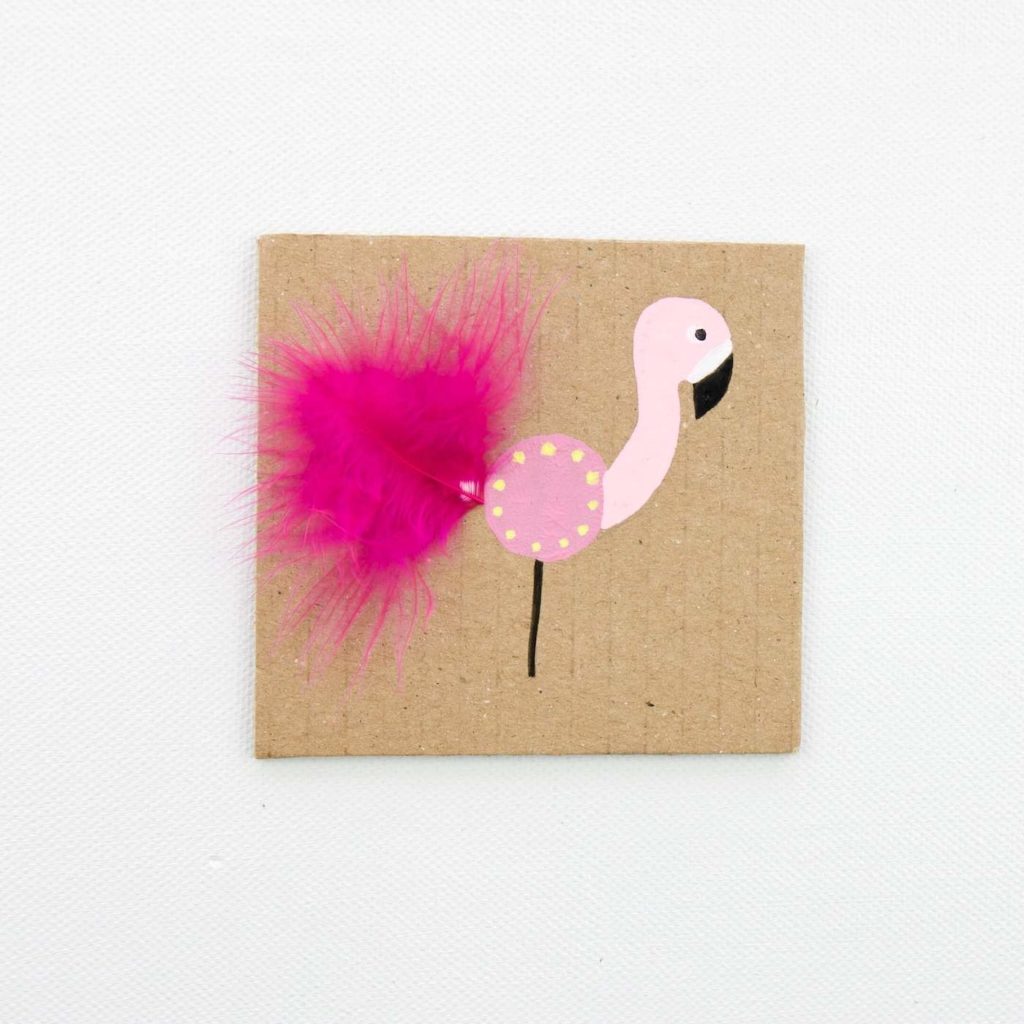 flamingo-einladungskarte-basteln-flamingo-party-ideen-diy
