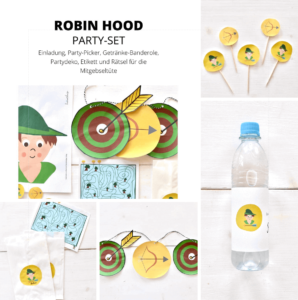 robin-hood-kindergeburtstag-ideen-party-set-vorlagen
