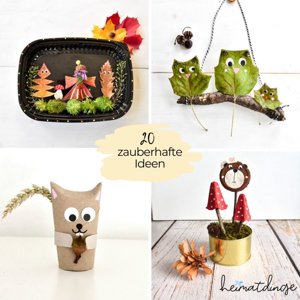 Kreatives Basteln mit Kindern im Herbst: über 20 bunte Ideen - Heimatdinge