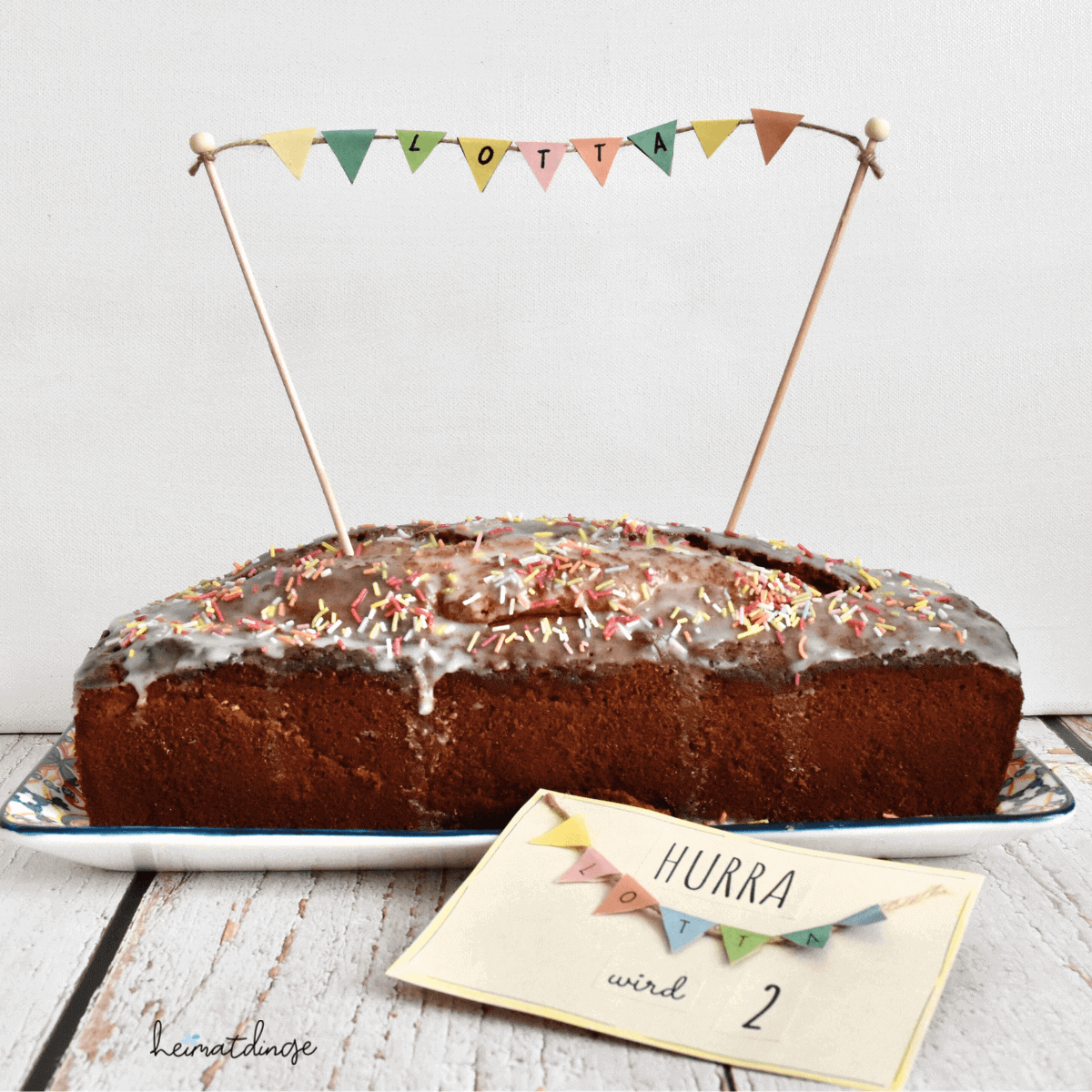  Wimpelkette mit Vorlage zum Ausdrucken – Heimatdinge 