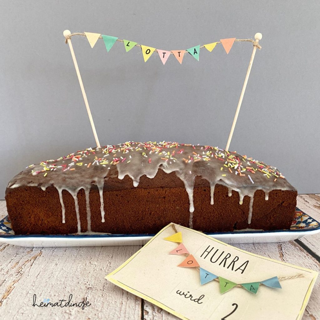  Wimpelkette mit Vorlage zum Ausdrucken – Heimatdinge Motiv 