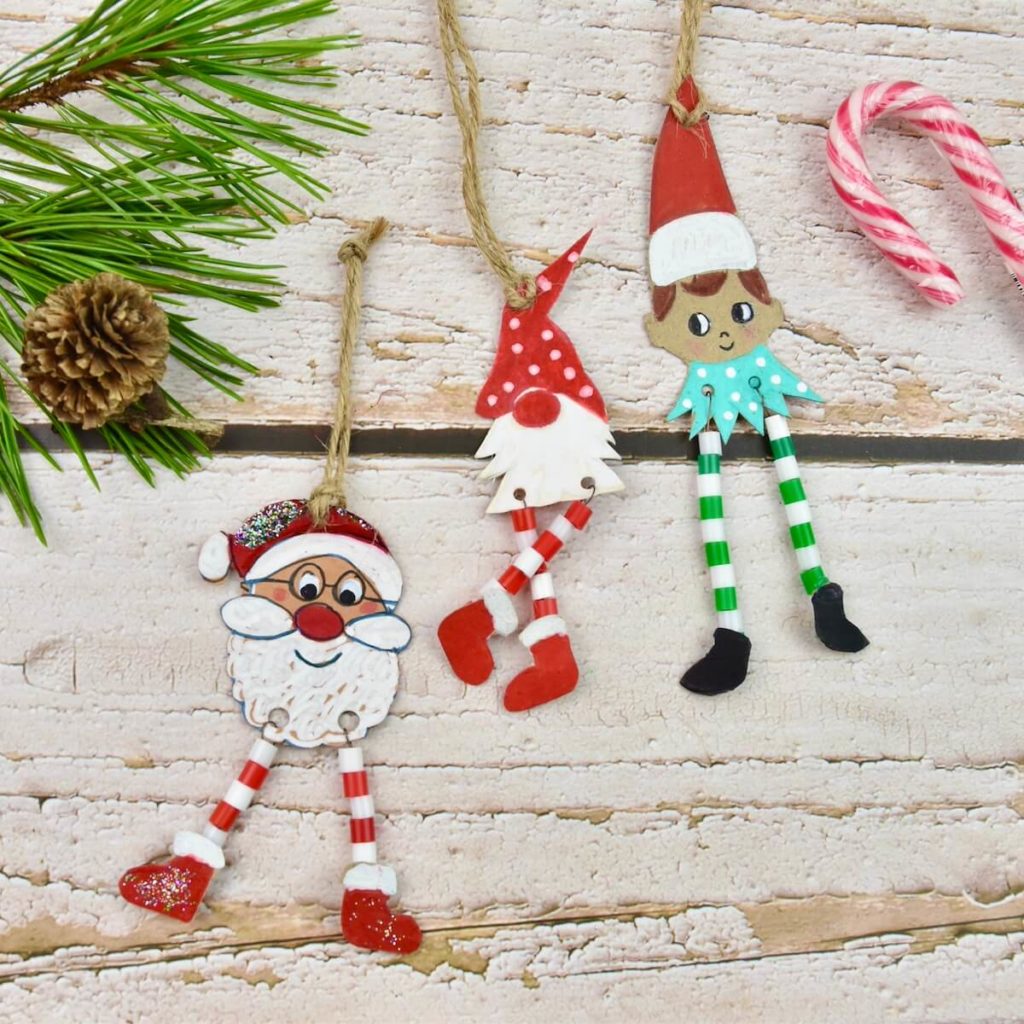 Originellen Weihnachtsmann mit Vorlage basteln – Heimatdinge