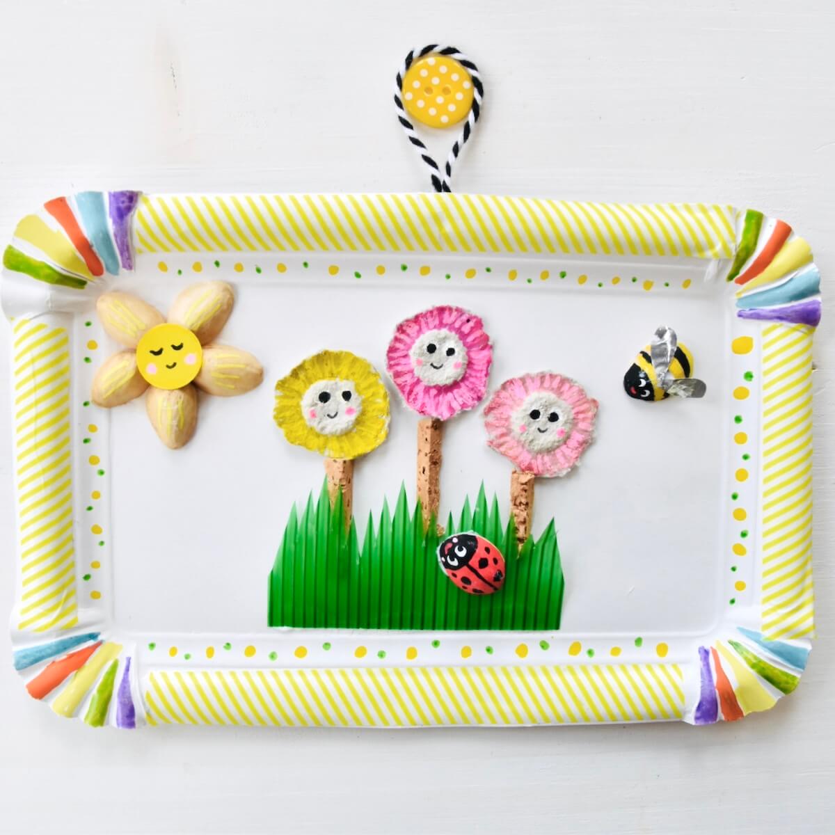  Frühling: 12 Ideen für das Basteln im Kindergarten Illustration 