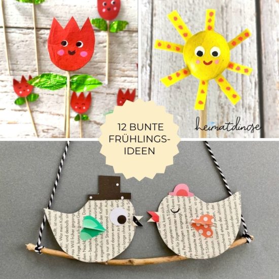 Frühling - Basteln im Kindergarten - Heimatdinge