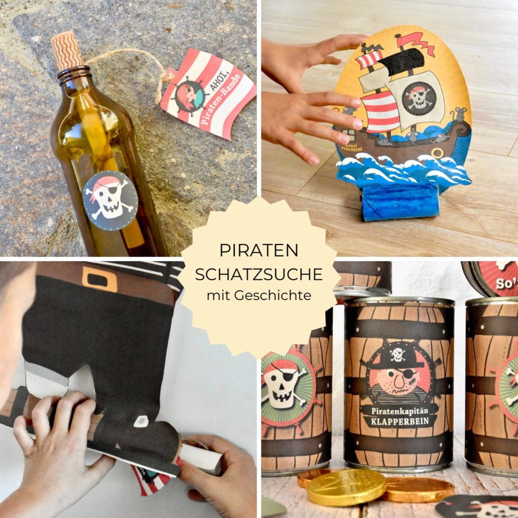 Kindergeburtstag: Piratenparty Schatzsuche zum Ausdrucken - Heimatdinge