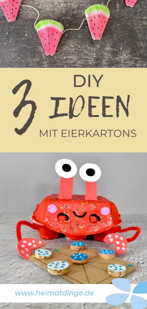 Basteln mit Eierkarton im Sommer – 3 kreative DIY-Ideen 11 basteln-mit-eierkarton-pin 1