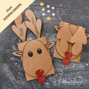 weihnachtskarte-basteln-mit-kindern-rentier-rudolph 10