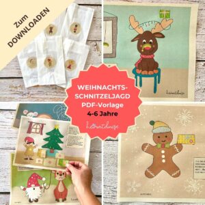 weihnachten schnitzeljagd vorlage zum ausdrucken