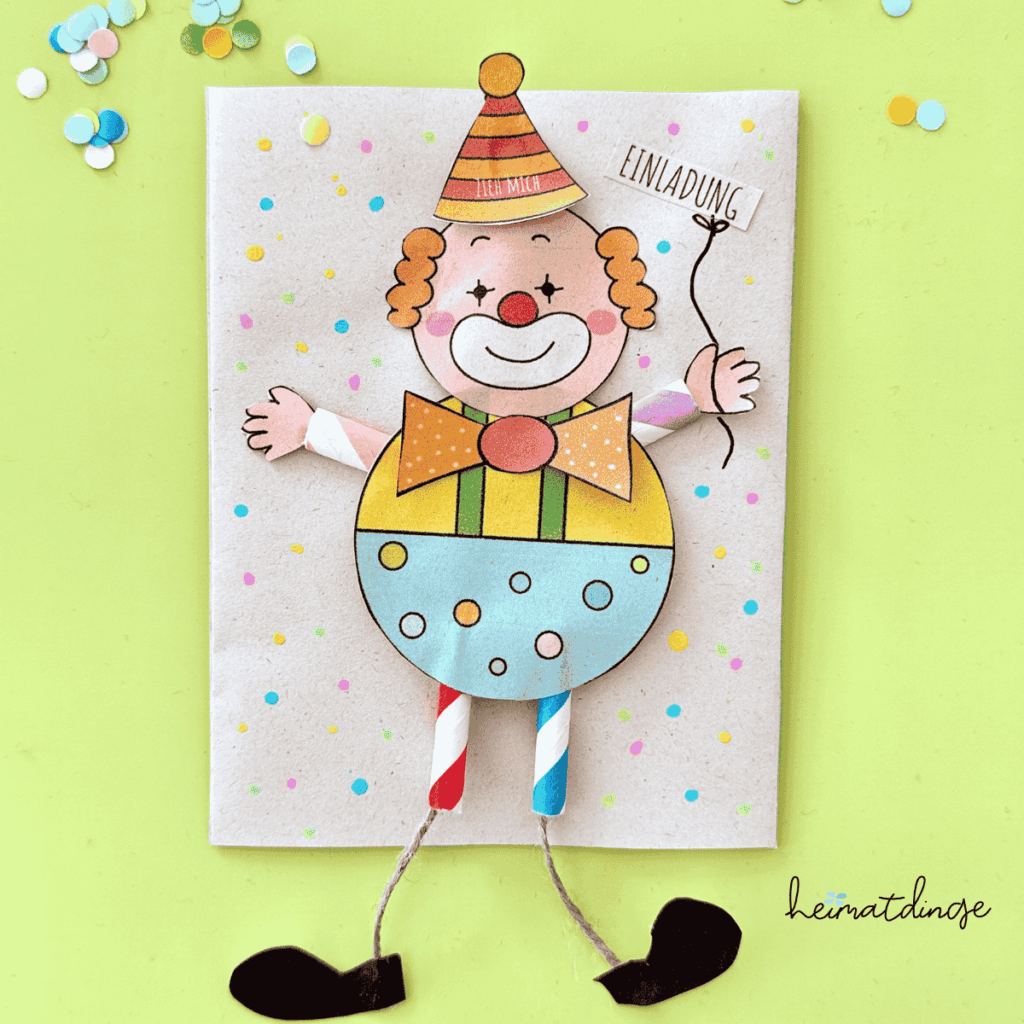 Einladung für den Kindergeburtstag mit PDF-Vorlage basteln 11 PDF-Vorlage für eine Einladung für den Kindergeburtstag zum Selbermachen