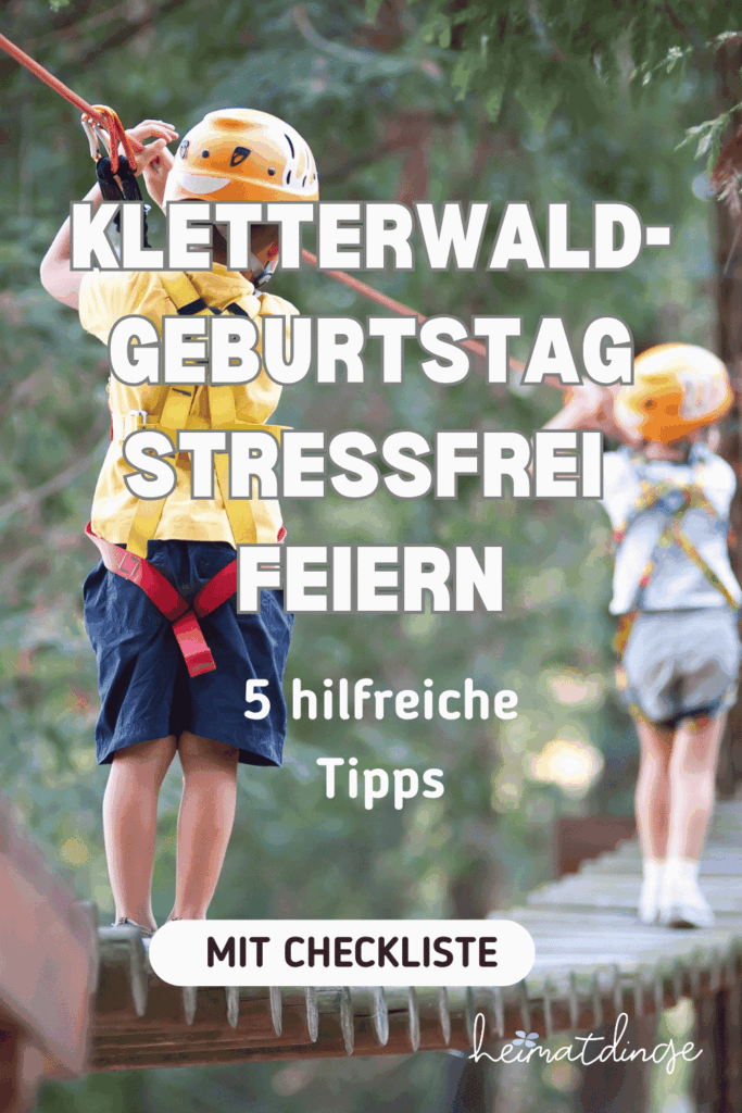 kletterwald kindergeburtstag planen 