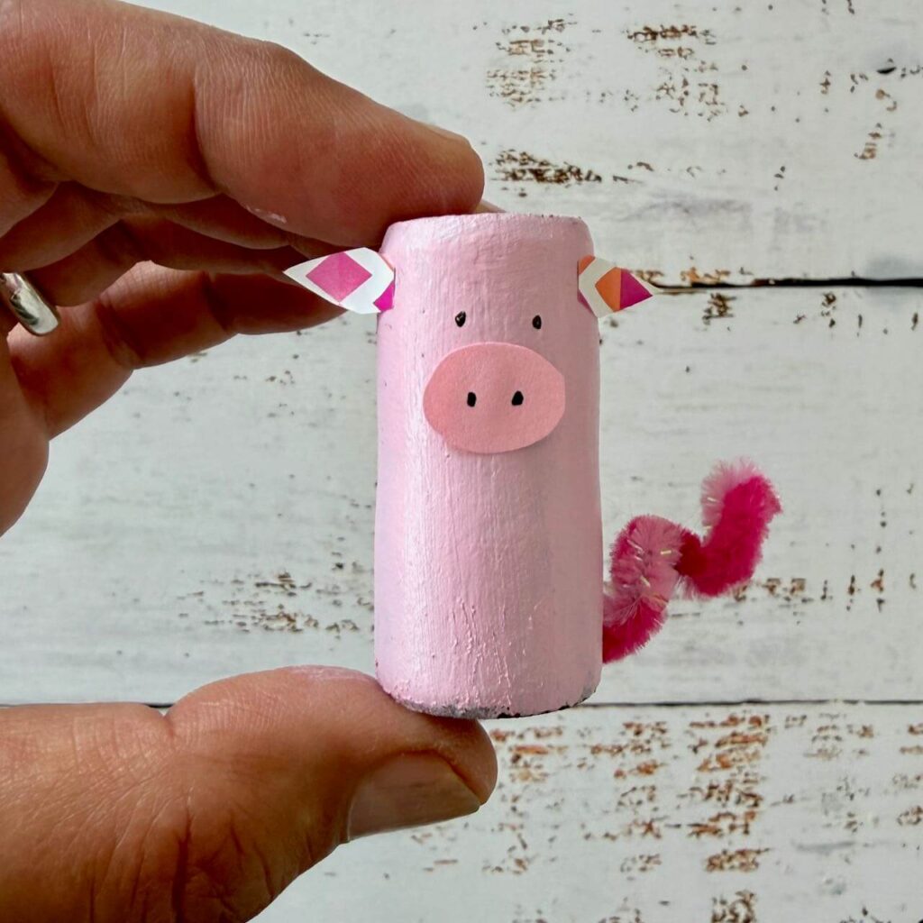 Upcycling Korken-Schwein