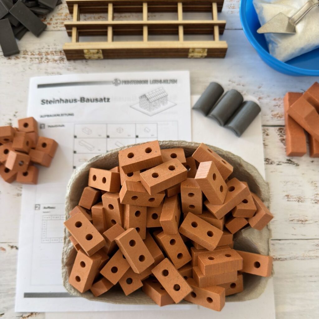 Montessori Steinbaukasten für Kinder, Kreativ-DIY-Set