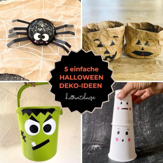 5 einfache Halloween Deko Ideen für Kinder, einfach und nachhaltig